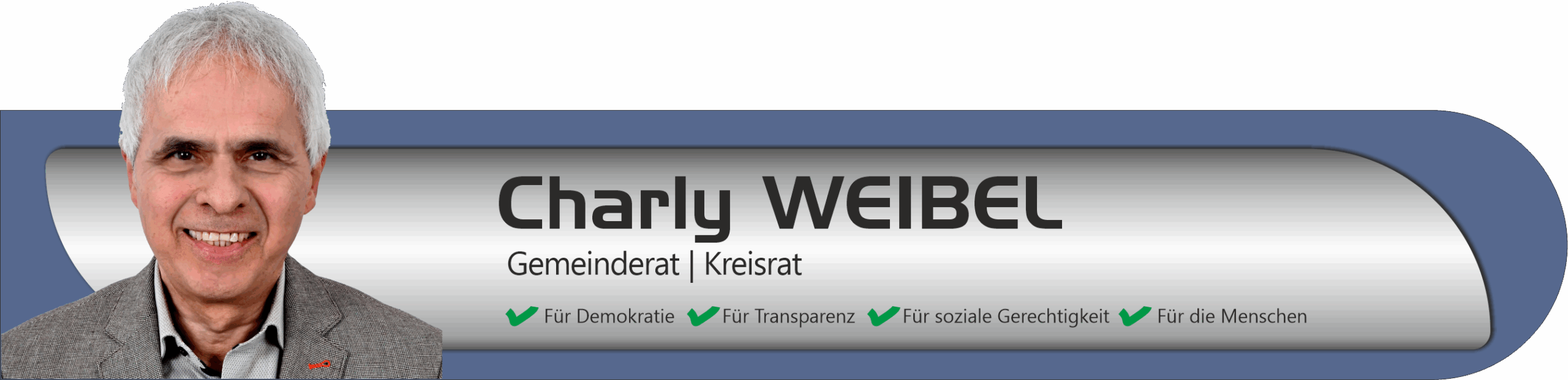 Charly Weibel, Gemeinderat, Kreisrat, stellv. Bürgermeister